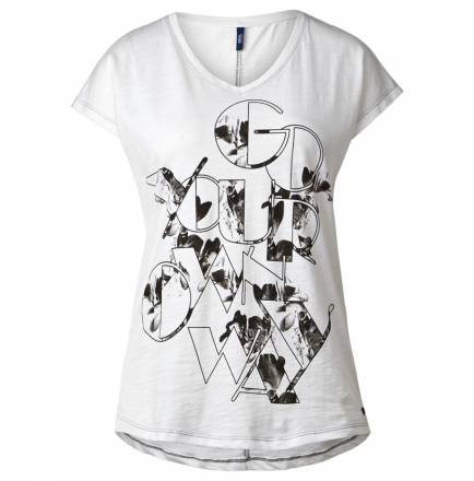 V-Ausschnitt Shirt – white