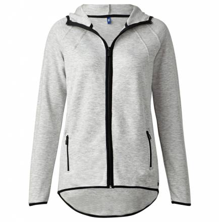 Sportive Sweatjacke – light grey melange