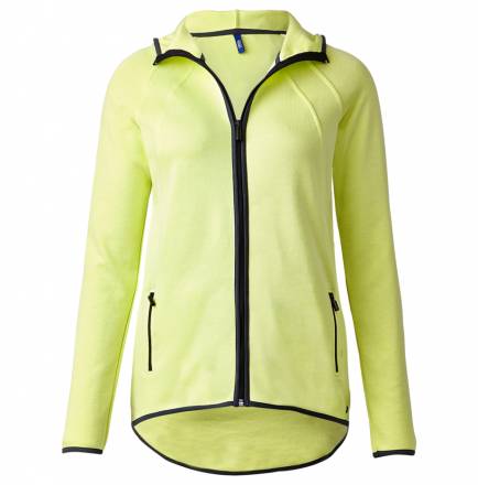 Sportive Sweatjacke – sunny lime