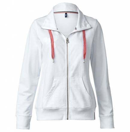 Sportive Sweatjacke – white