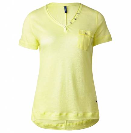 Sportives Leinenshirt – sunny lime