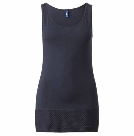 Struktursaum-Longtop Inken – deep blue