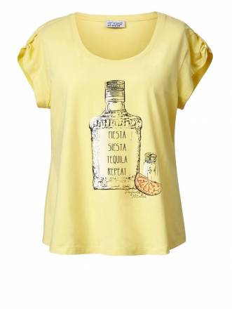 Shirt mit Pailletten Angel of Style Gelb
